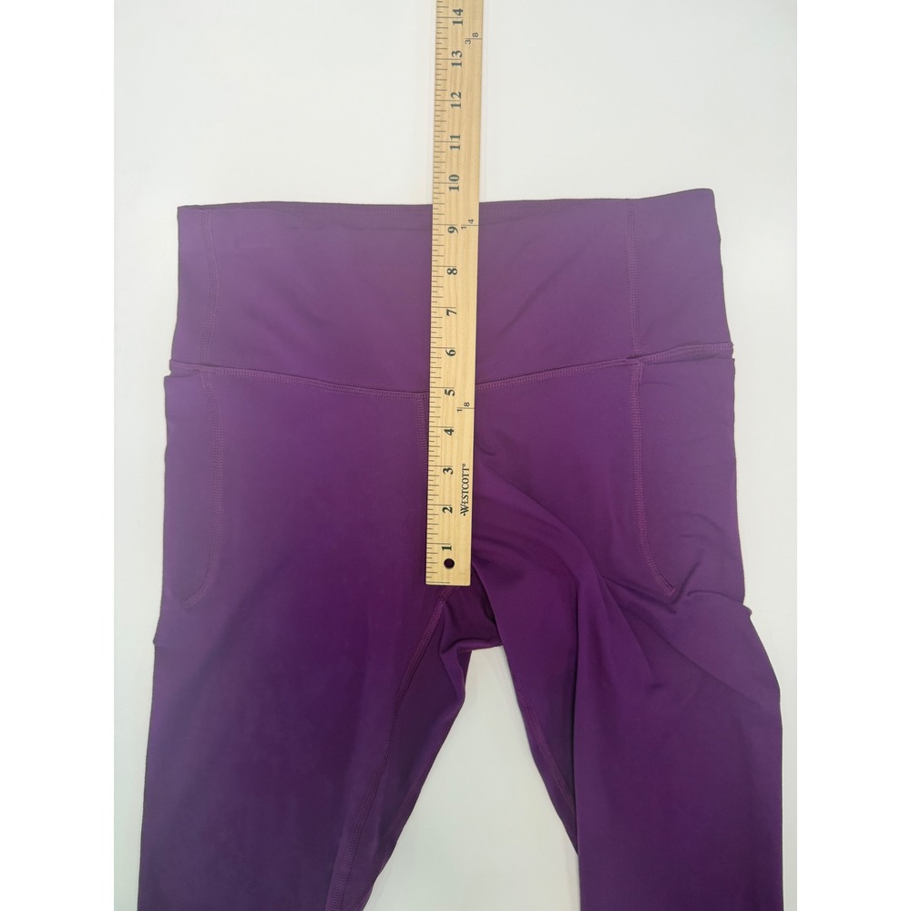 UNDER‎ ARMOUR WOMENS LEGGINGS Purple Magenta Cropped Capri Medium - Picture 5 of 7